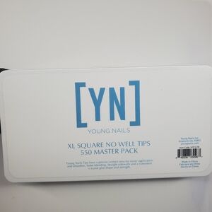 XL Long Square No Well Tips Master Pack, clear, Young Nails